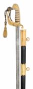A POST 1902 NAVAL OFFICER’S SWORD