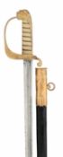 AN 1827 PATTERN NAVAL OFFICER’S SWORD