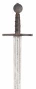 A SWORD IN LATE 15TH CENTURY STYLE, LATE 19TH/20TH CENTURY