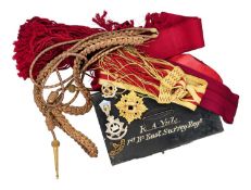 A QUANTITY OF MILITARY OFFICER'S ACCOUTREMENTS