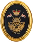 9TH LANCERS OFFICERS SHABRAQUE PANEL, CIRCA 1870