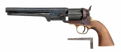 A . 36 CALIBRE COLT MODEL 1851 NAVY REVOLVER, NO. 113932 FOR 1852