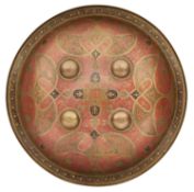 AN INDO-PERSIAN COPPER ALLOY DHAL, 20TH CENTURY