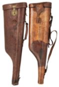 TWO ‘LEG-OF MUTTON’ GUN CASES