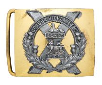 AN OFFICER'S WAISTPLATE OF THE GORDON HIGHLANDERS