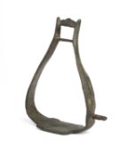 A COPPER ALLOY STIRRUP, 15TH CENTURY