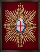 A FRAMED DISPLAY OF BRITISH MILITARY BUTTONS