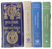 WOODCOCK, THOMAS: DICTIONARY OF BRITISH ARMS: MEDIEVAL ORDINARY VOLUMES 1-3