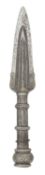 A SOUTH INDIAN LARGE SPEAR HEAD (VEL), 17TH CENTURY, BANGALORE OR MYSORE, KARNATAKA