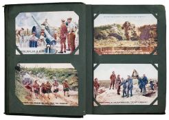 DAILY MAIL OFFICIAL WAR POSTCARDS ALBUM