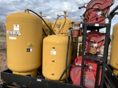 SKIDDED SAGE OIL VAC SYSTEM W/ SIX TANKS & HOSE REELS