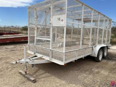 SHOP BUILT T/A 16’ TRASH TRAILER