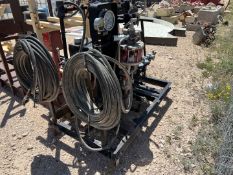 SINGLE STATION SKIDDED ACCUMLATOR TEST STAND W/ AIR BACKUP