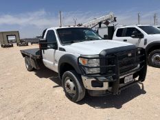 2015 FORD F-550 SINGLE CAB FLATBED TRUCK