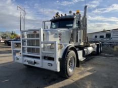 2015 PETERBILT 367 TRI AXLE DAY CAB WINCH TRUCK ODOMETER READS 367,268 MILES, METER READS 12,891