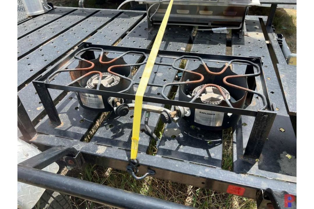 2022 RHM 9' 6" S/A BBQ TRAILER VIN/SN: 7JY1U0914N1008078, LEAF SPRING, KITCHEN AID 31" PROPANE - Image 5 of 10