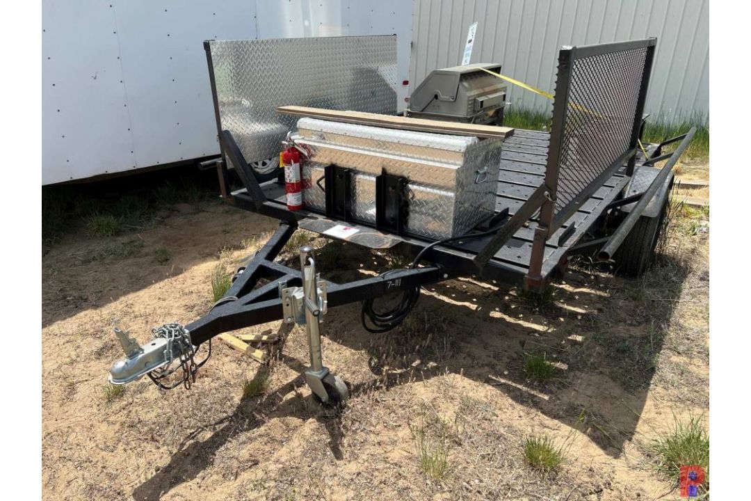 2022 RHM 9' 6" S/A BBQ TRAILER VIN/SN: 7JY1U0914N1008078, LEAF SPRING, KITCHEN AID 31" PROPANE - Image 1 of 10