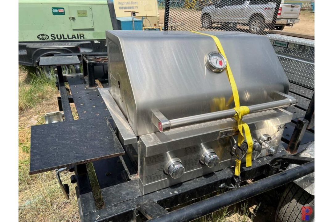 2022 RHM 9' 6" S/A BBQ TRAILER VIN/SN: 7JY1U0914N1008078, LEAF SPRING, KITCHEN AID 31" PROPANE - Image 7 of 10