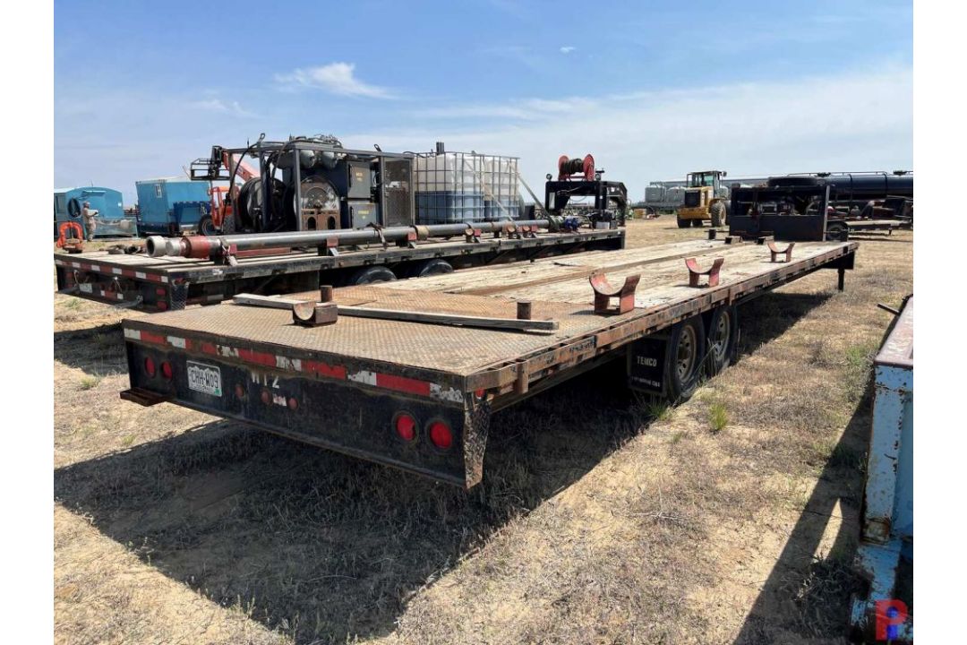 2006 TEMCO 34' X 8' T/A GOOSENECK TRAILER VIN/SN: 1T9G683416M737293, W/ WARN M15000 ELECTRIC - Image 4 of 6