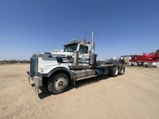 1999 WESTERN STAR T/A WINCH TRUCK P/B CAT 3406E DIESEL ENG, 13 SPD. TRANS, W/ TULSA RUFF NECK 50
