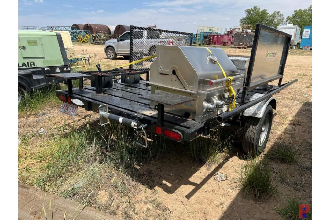 2022 RHM 9' 6" S/A BBQ TRAILER VIN/SN: 7JY1U0914N1008078, LEAF SPRING, KITCHEN AID 31" PROPANE - Image 3 of 10