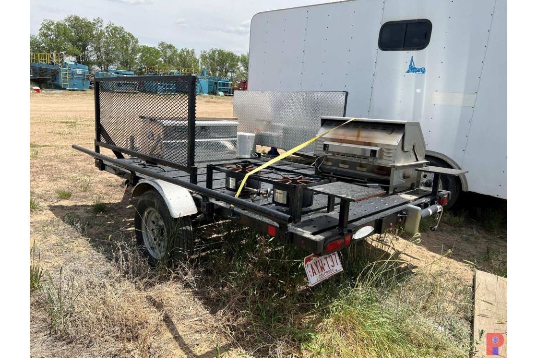 2022 RHM 9' 6" S/A BBQ TRAILER VIN/SN: 7JY1U0914N1008078, LEAF SPRING, KITCHEN AID 31" PROPANE - Image 4 of 10