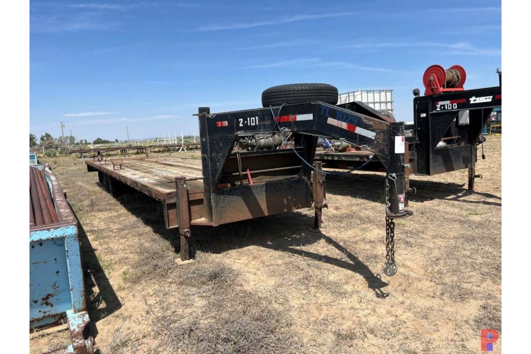 2006 TEMCO 34' X 8' T/A GOOSENECK TRAILER VIN/SN: 1T9G683416M737293, W/ WARN M15000 ELECTRIC - Image 1 of 6