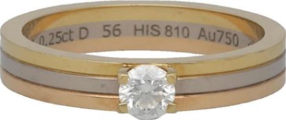 CARTIER VENDOME RING Neuwertiger Cartier Vendome Ring in Weissgold/Roségold/Weissgold 18K mit