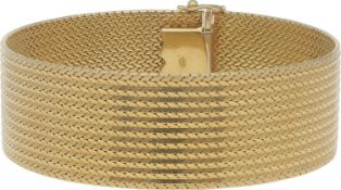 Gold-Armband Elegantes Armband in Gelbgold 18K mit polierter Oberfläche, Kastenverschluss und