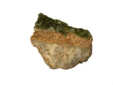 AWESOME EPIDOTE AND QUARTZ GEOLOGICAL SPECIMEN