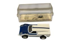 VINTAGE AURORA HO SCALE WHITE AND BLUE THUNDERJET 500 