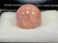 ROSE QUARTZ SPHERE FROM BRAZIL