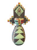 UNIQUE NATIVE AMERICAN HOPI KACHINA GOURD ART SIGNED BY ARTIST PEGGY VONK
