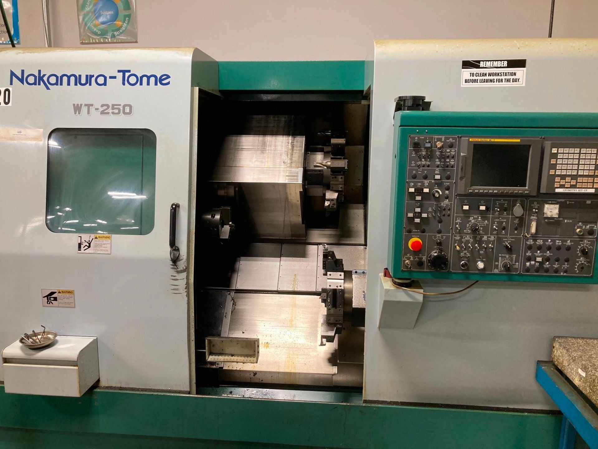 2001 NAKAMURA-TOME WT-250 CNC LATHE - Image 4 of 19