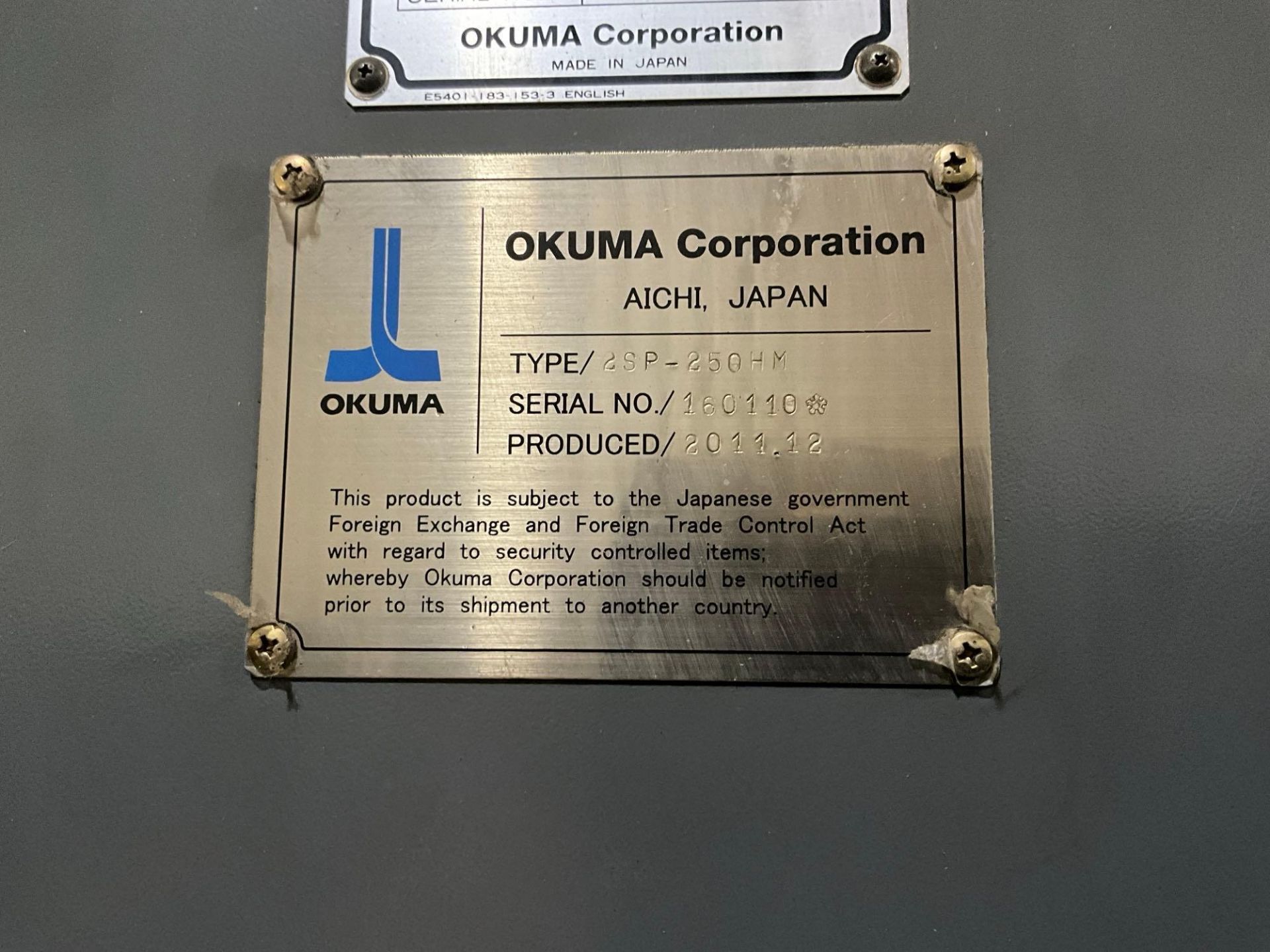 2011 OKUMA 2SP-250HM CNC DUAL SPINDLE LATHE - Image 34 of 36