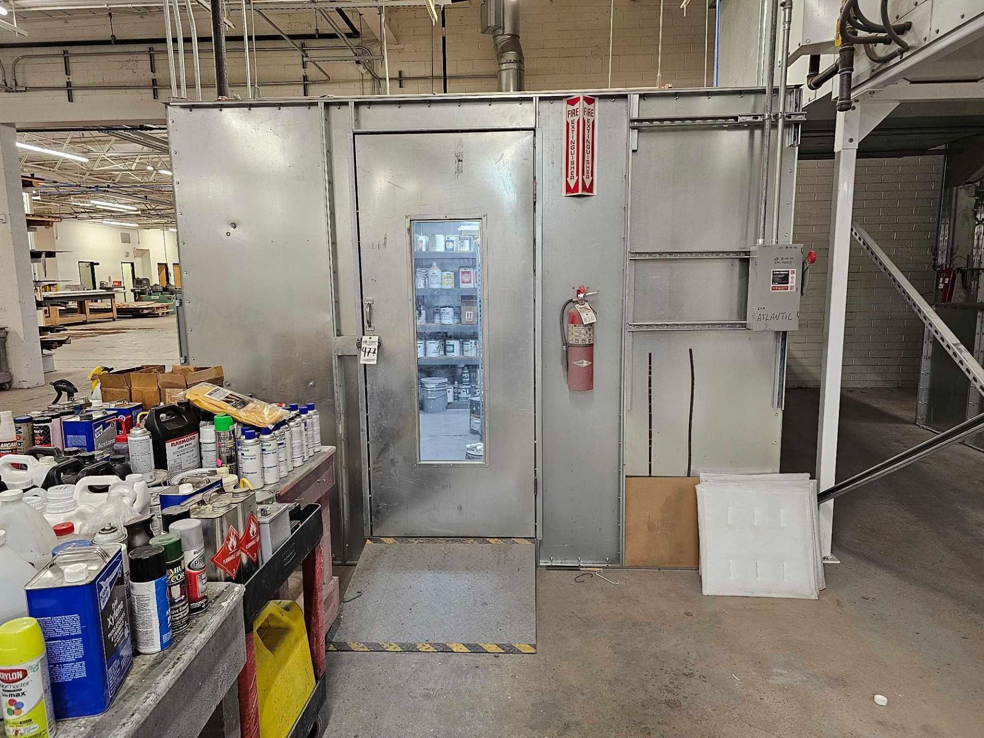 COL-MET CHEMICAL PAINT AND STORAGE ROOM, PAINT KITCHEN, (WITH CONTENTS)