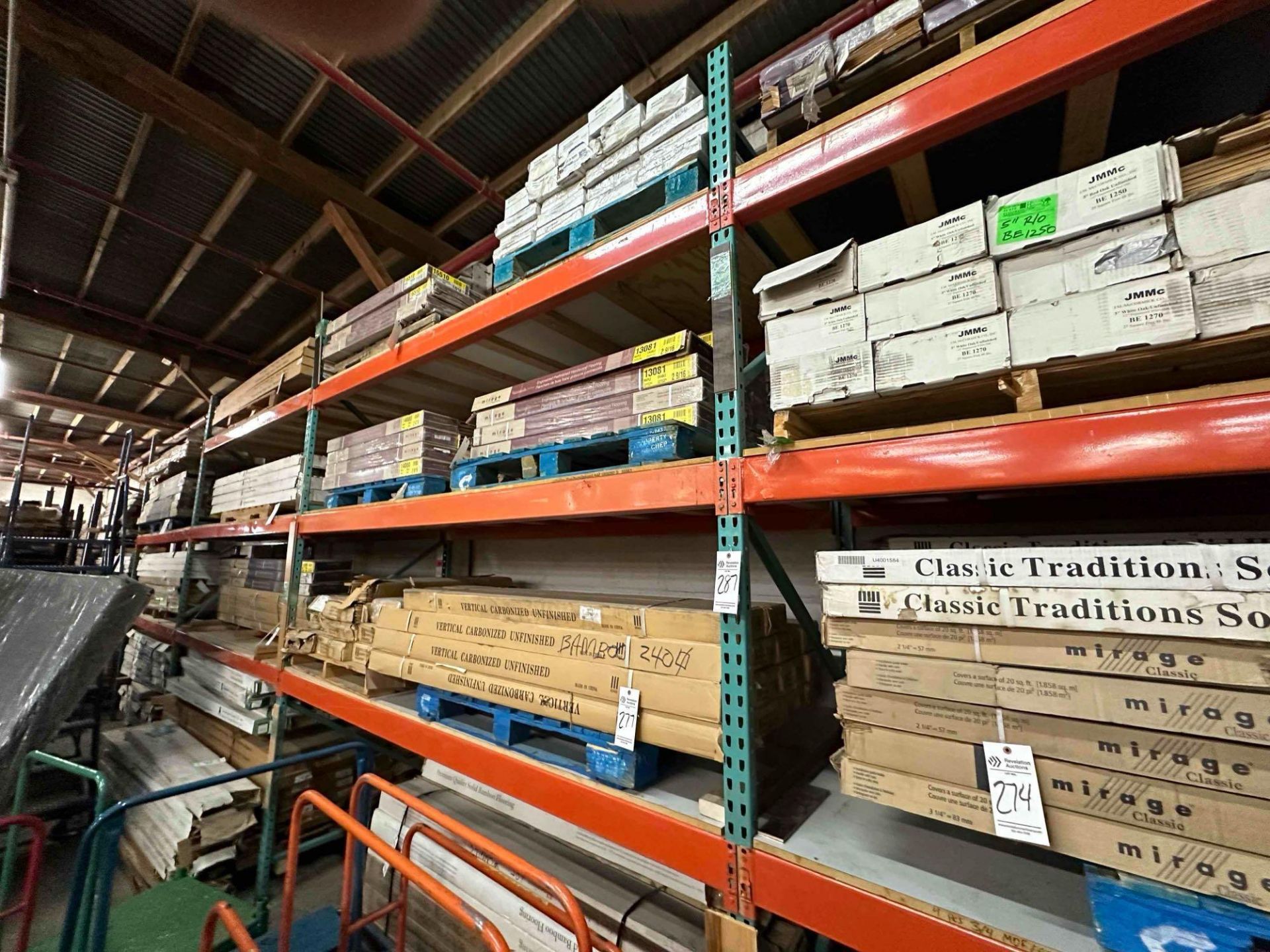 PALLET RACKING (NO CONTENTS) - (5) 14' UPRIGHTS (11) 10' HORIZONTAL SHELVES - Image 2 of 6