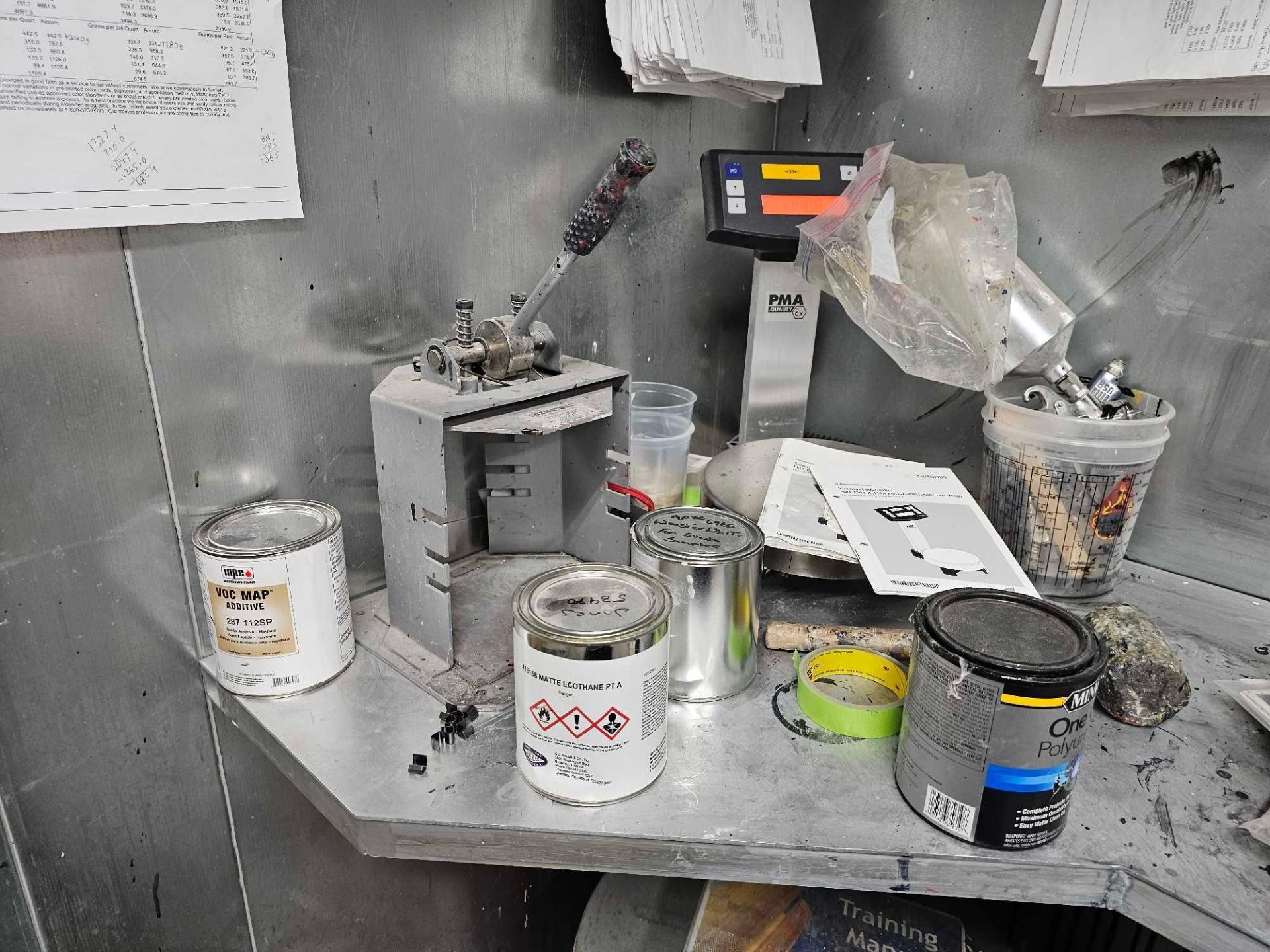 COL-MET CHEMICAL PAINT AND STORAGE ROOM, PAINT KITCHEN, (WITH CONTENTS) - Image 9 of 18
