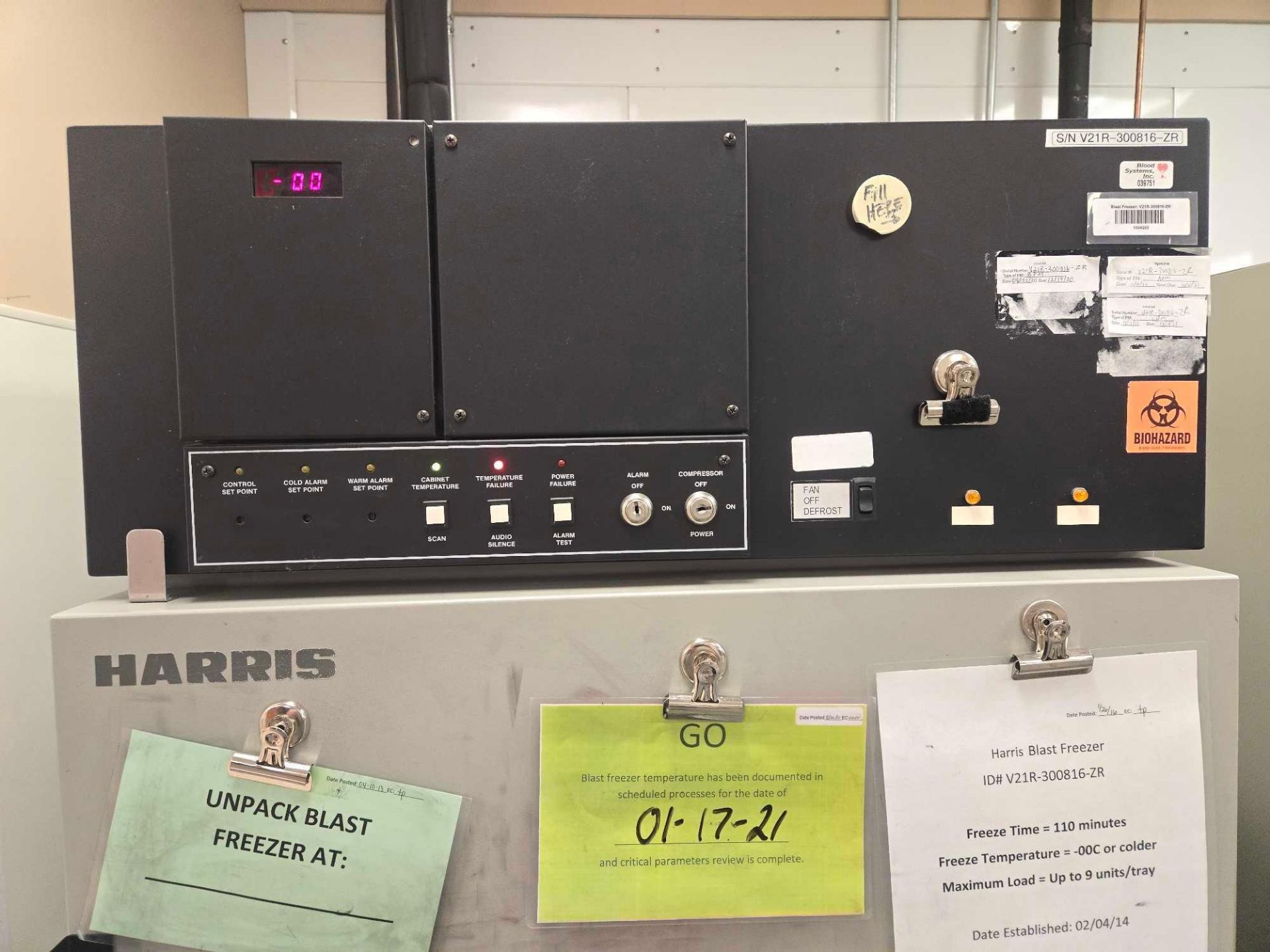 THERMO ELECTRON CORP. HARRIS PBF-99E-3 BLAST FREEZER - Image 5 of 12