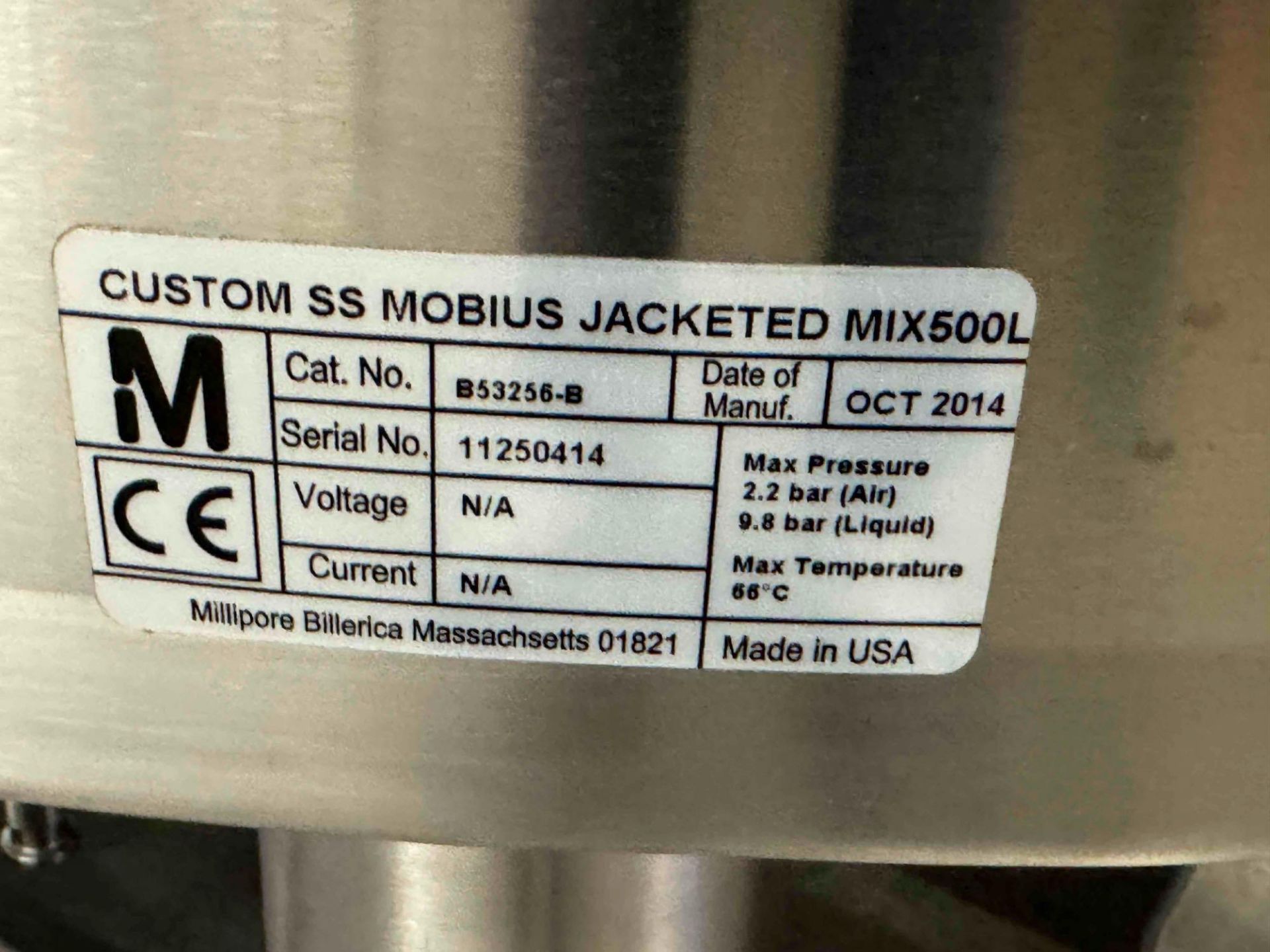 500L/132 GAL METTLER TOLEDO JACKETED VESSEL 150 PSI @ 150°F - Image 20 of 20