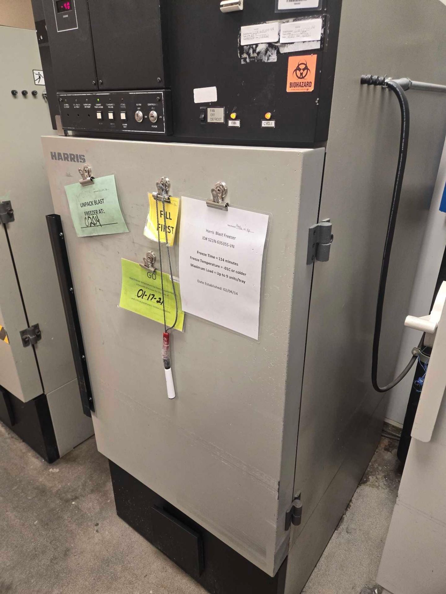 KENDRO LABORATORY PRODUCTS HARRIS PBF-99E-3, -40C BLAST FREEZER - Image 4 of 19
