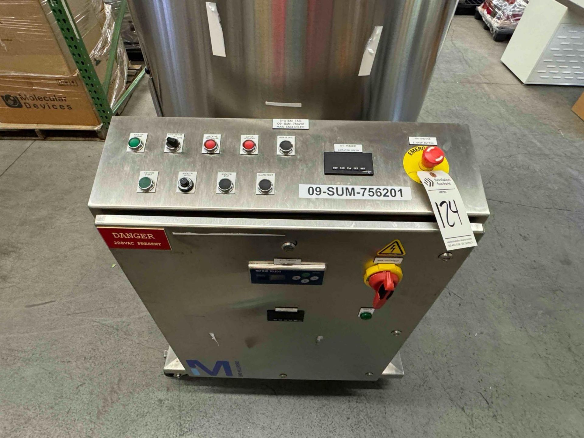 500L/132 GAL METTLER TOLEDO JACKETED VESSEL 150 PSI @ 150°F - Image 3 of 20
