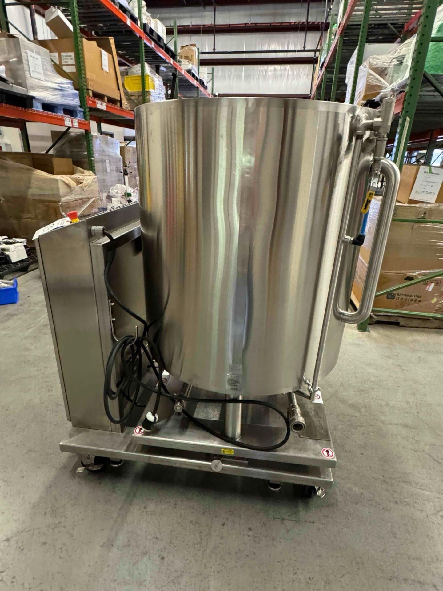 500L/132 GAL METTLER TOLEDO JACKETED VESSEL 150 PSI @ 150°F - Image 9 of 20