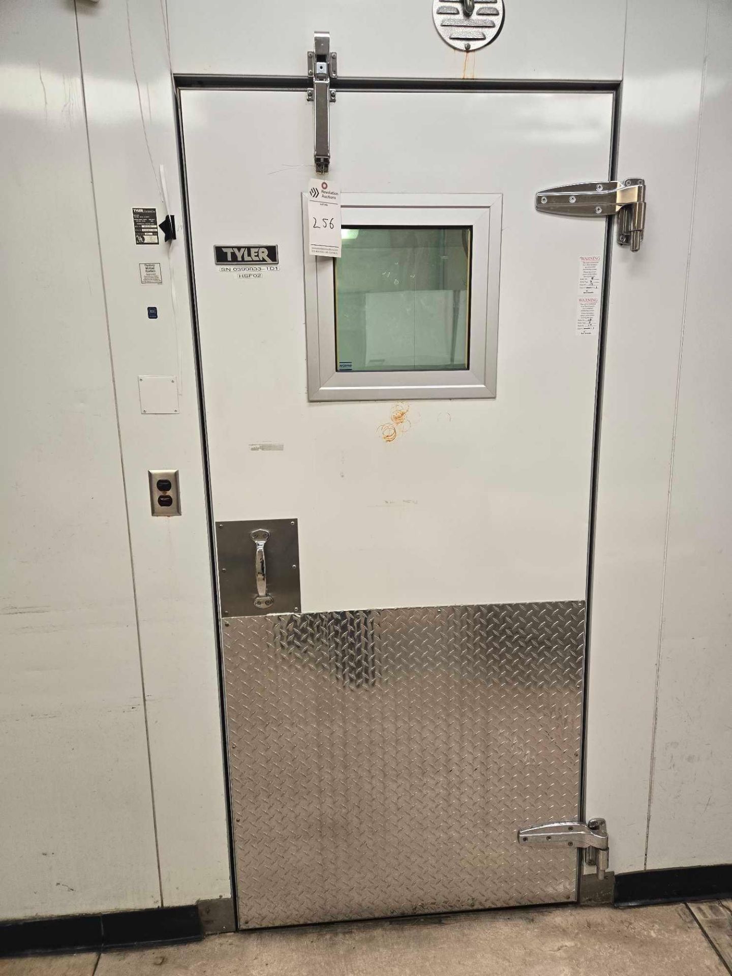 TYLER WALK IN COOLER #3, 1 ROOM, WITH EVAPORATORS & CONDENSERS, ENTIRE ASSEMBLY - Image 18 of 26
