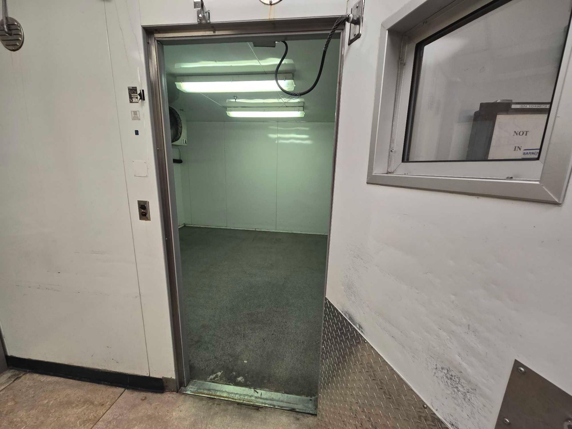 TYLER WALK IN COOLER #3, 1 ROOM, WITH EVAPORATORS & CONDENSERS, ENTIRE ASSEMBLY - Image 6 of 26