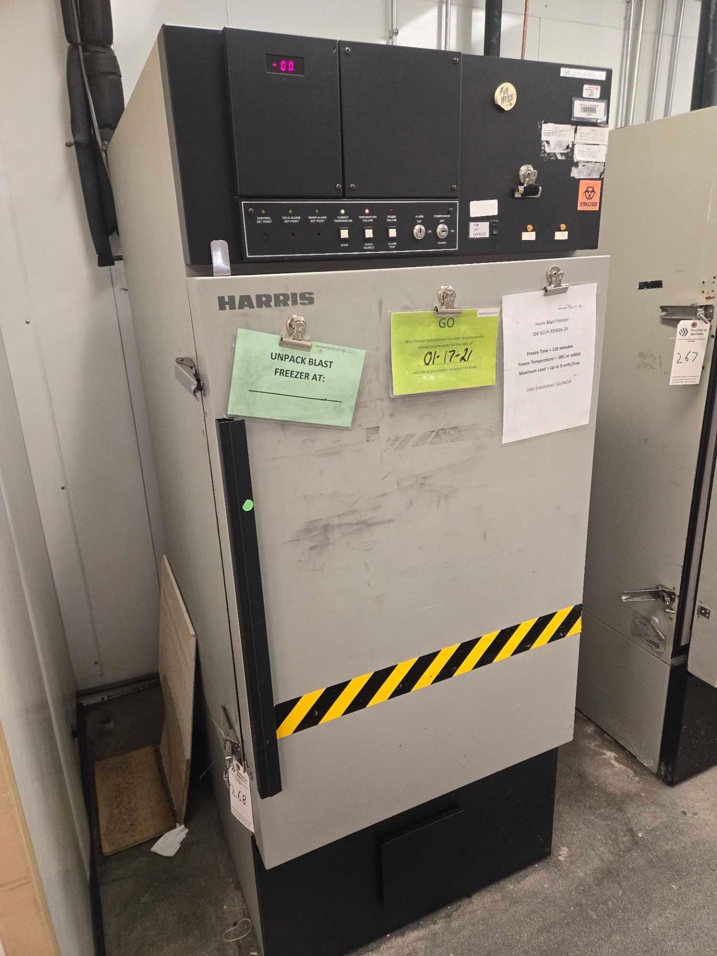 THERMO ELECTRON CORP. HARRIS PBF-99E-3 BLAST FREEZER