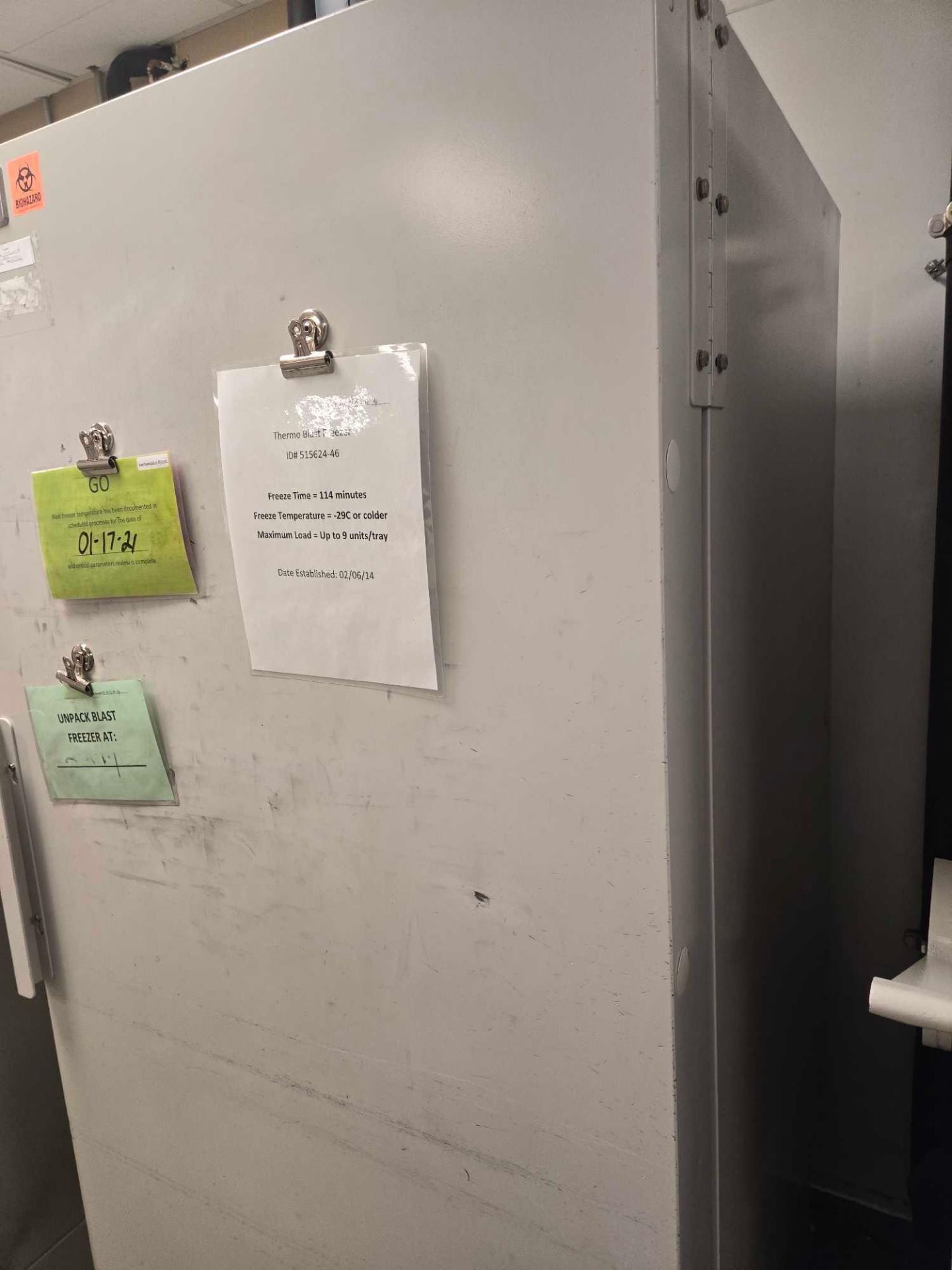 THERMO SCIENTIFIC 8101 BLAST FREEZER #2 W/ TRAYS, MFG. 2010 - Image 3 of 18