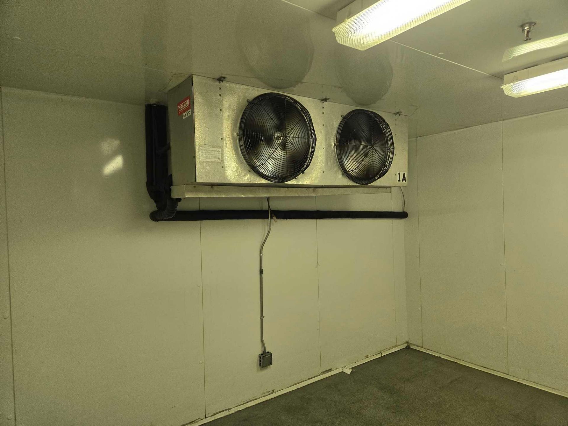 TYLER WALK IN COOLER #3, 1 ROOM, WITH EVAPORATORS & CONDENSERS, ENTIRE ASSEMBLY - Image 7 of 26