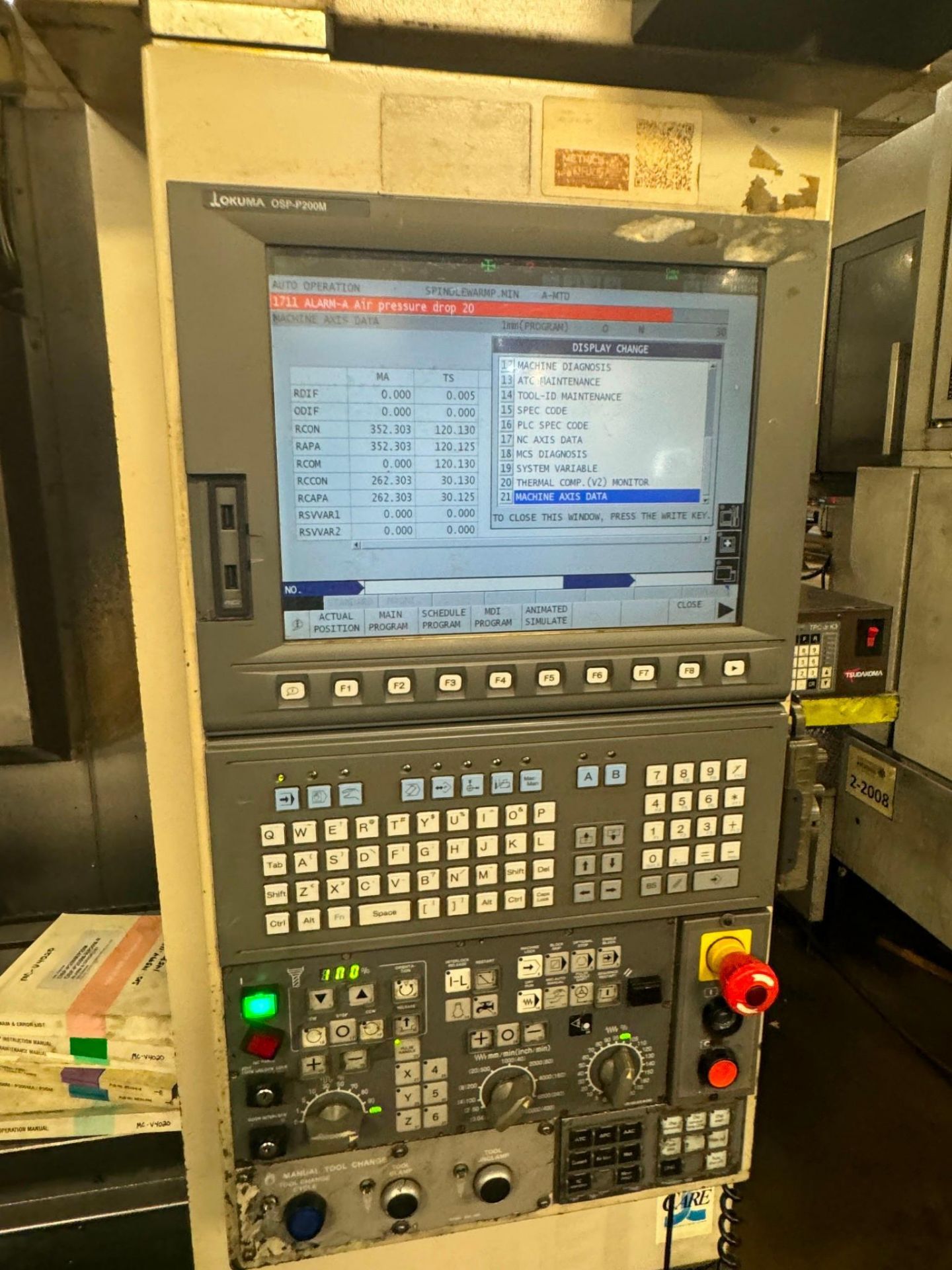 2009 OKUMA MC-V4020 CNC VERTICAL MACHINING CENTER - Image 17 of 20