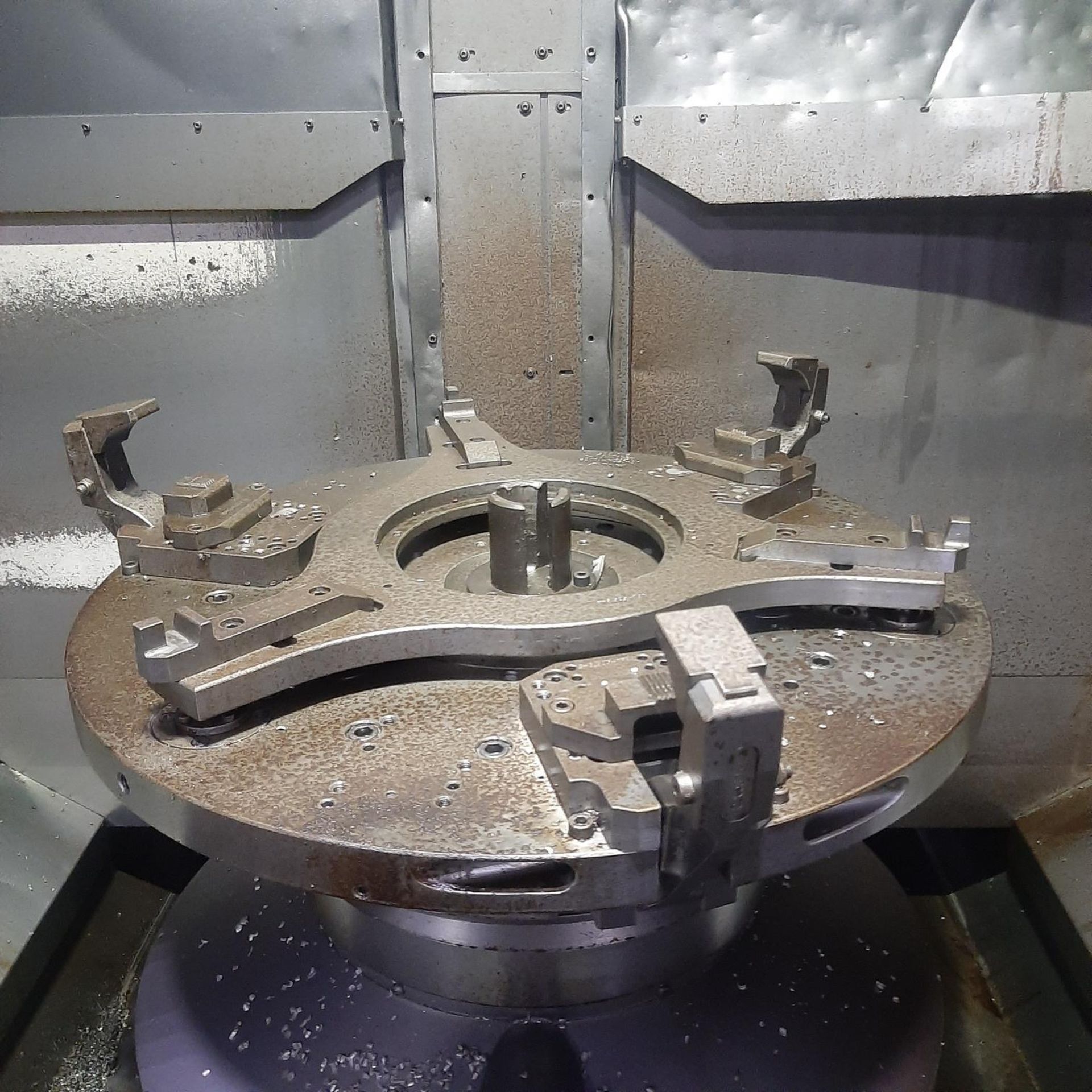 2018 OKUMA LAW-V24 CNC VERTICAL TURNING CENTER, WHEEL LATHE - Image 5 of 18